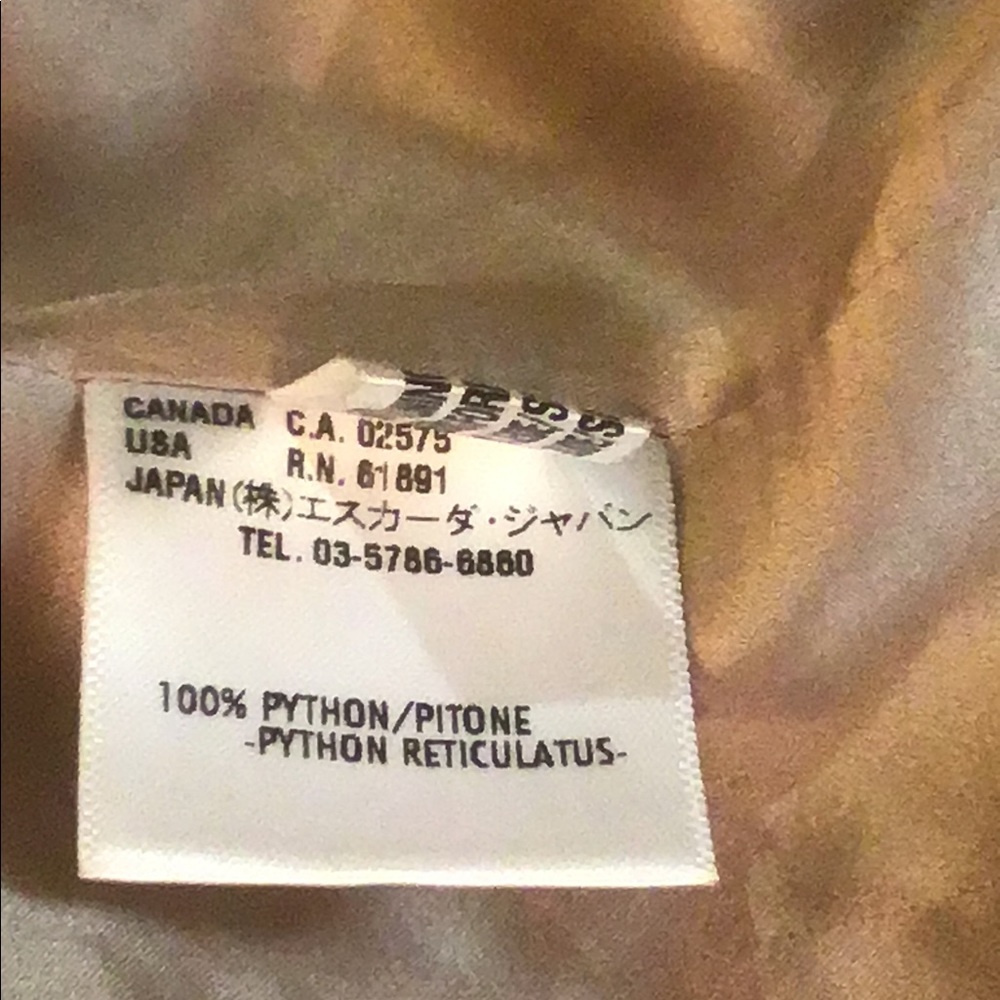 ESCADA COUTURE-Python leather jacket - Picture 8 of 11